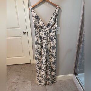 Abercrombie & Fitch Scrunchie Strap Floral Jumpsuit